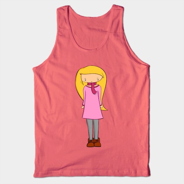 Cute girl Tank Top by Namarqueza